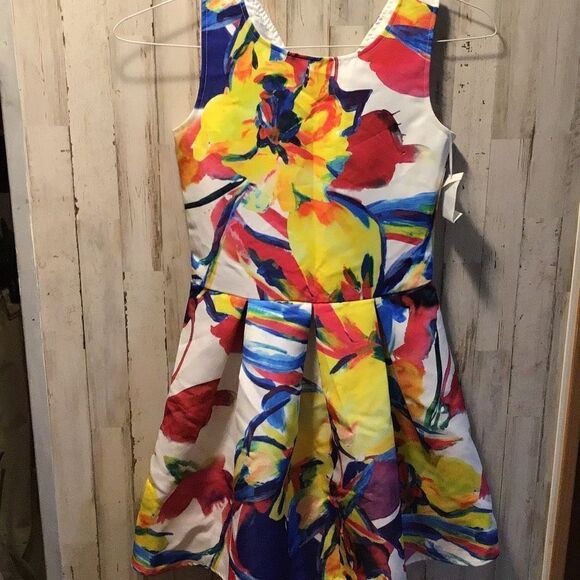 Dress Fine print floral pattern size 40 by Fun & Fun - Picture 1 of 6